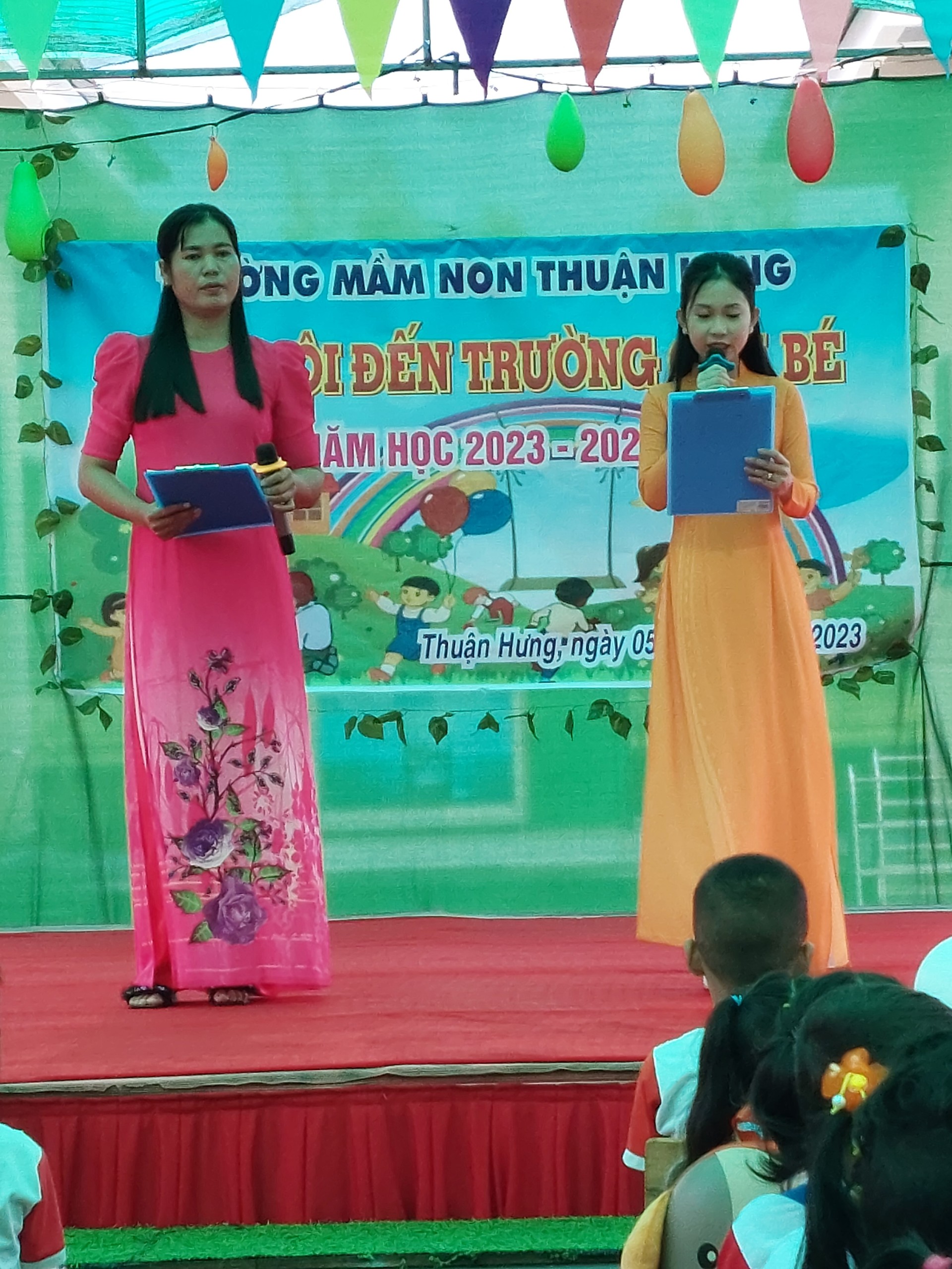 Trường mầm non Thuận Hưng tổ chức ngày lễ Khai giảng năm học 2023-2024 cho trẻ